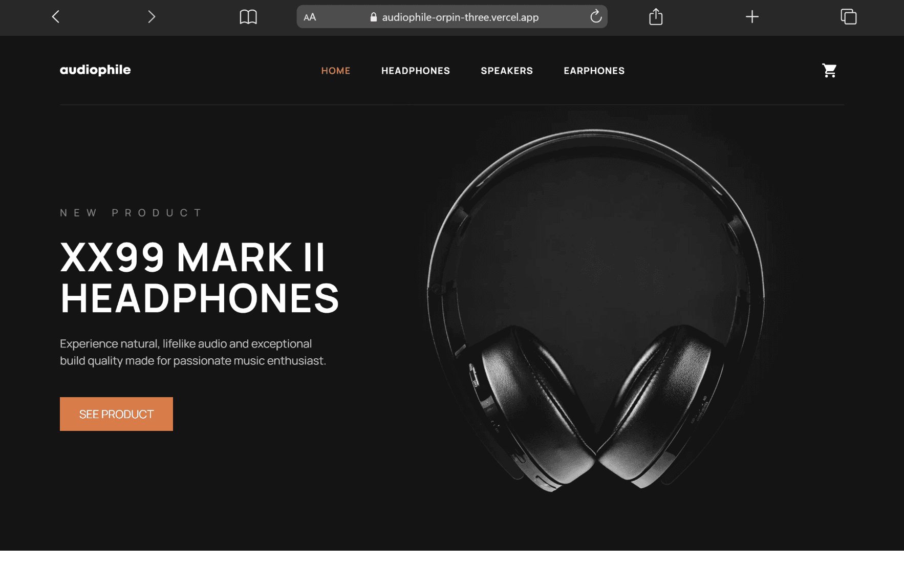 Audiophile E-commerce Site